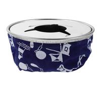 LOORGVEL Posacenere portatile per barca e yacht in acciaio inox antivento, dimensioni piccole, 105 cm, colore blu, accessorio nautico, adatto per esterni e viaggi
