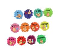 LOORGVEL Poster con per Scuole Visual Cues Colorati per Classe per Educazione Speciale Materiale Resistente Allo Sviluppo Linguistico