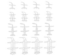 LOORGVEL Rete Salina Bianca Per Bottiglie Infusioni, Set 40 Pezzi Copertura in Rete Plastica Pp Resistente, Supporto Antigoccia Per Flebo Ospedaliero e Cliniche