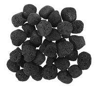 LOORGVEL Rocce Laviche Naturali Nere 3-5 Cm 1200 G per Bracieri da Esterno e Interno, Pietre Vulcaniche Decorative per Caminetti, Ghiaia Lavica da Giardinaggio Elevata Ritenzione del