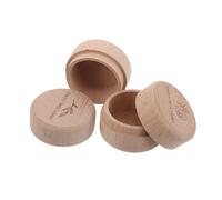LOORGVEL Scatola dei Ricordi in Legno Beige per Ragazzo Ragazza 2 Pezzi Compatta e Atossica, per Conservare Chioma e Denti, come Regalo per Shower in Famiglia