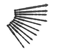 LOORGVEL Set 10 Punte da Trapano in Carburo per Muratura e Piastrelle, Multimateriale per Cemento, Ceramica, Vetro e Legno, Misure Assortite 5-12 Mm, per Uso Professionale e Fai da Te