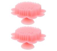 LOORGVEL Set 2 Spazzole da Bagno in Silicone per Ragazzo Ragazza Spazzola Morbida per Shampoo e Massaggiatore Cuoio Capelluto Impugnatura Antiscivolo per Bagnetto Delicato e Pulizia