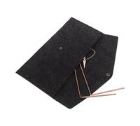 LOORGVEL Set 3 Pezzi Bacchette da Rabdomante in Ottone Massiccio con Pendolo e Borsa in Feltro Strumenti per Caccia AI Fantasmi e Rilevamento Acqua Attrezzatura Portatile per Prospezione