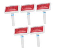 LOORGVEL Set 5 Pezzi Spazzola per Cani e Barboncini, Pettine per Toelettatura in Plastico, Controllo della Mutazione, Risparmio la Cura dei Cuccioli