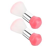 LOORGVEL Spazzola da Barbiere per Pulizia Chioma e Collo 2 Pezzi, Spolverino Piccolo con Setole Morbide, Attrezzatura da Barbiere per Saloni e Uso Personale, Compatta e Leggera per