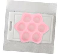 LOORGVEL Stampo Silicone per Muffin e Burger Cavità Antiaderente per Forno e Friggitrice Ad Aria Resistenti Al Calore Colore Rosa per Dolci Pane e Polpette Uniformi