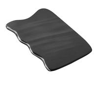 LOORGVEL Strumento Gua Sha per Massaggio Viso Multi-funzione in Corno di Bufalo Nero Piastra Raschiante Dalla Forma Elegante per Relax e Benessere