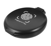 LOORGVEL Tampone per Timbri Rotondo Riutilizzabile Chiare e Asciugatura Rapida Mini Portatile per Ufficio e Contabilità