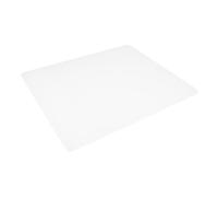 LOORGVEL Tappetino Mouse Antiscivolo in Acrilico Bianco Design Ergonomico per Ufficio Accessorio Minimalista per Scrivania Mat da e Computer Compatibile