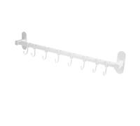 LOORGVEL Utensili Barra con Ganci Rimovibili Organizer da Parete per Cucina in Resistente Adatto Piastrelle e Soluzione e