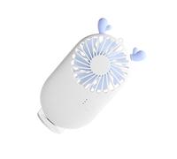 LOORGVEL Ventilatore USB Ricaricabile Silenzioso Mini Portatile Blu con Design Handheld Raffreddamento Veloce per e Scuola e Compatto