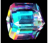 Loose Gemma 100 A 105 KT Arcobaleno Mystic Quarzo Cubo Certificato