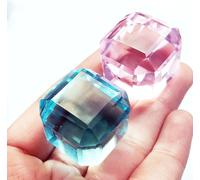 Loose Gemma Luce Rosa e Blu Topazio Paio Tra 45 A 50 KT Certificato
