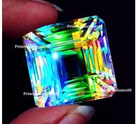 Loose Gemma Mystic Quarzo Forma Quadrata 250 + KT Certificato Con Omaggio