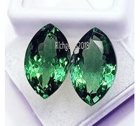 Loose Gemma Verde Naturale Ametista 10 A 12 KT Marquise Paio Certificato R839