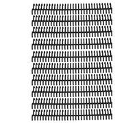 Loose Leaf Binding Rings 30 Holes | 22mm Inner Diameter Holds Multiple Sheets | Tough Plastic Binding Spines for Office/School/Home | 10 Pack Sturdy PP Material (Black)