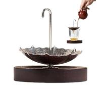 Loose Leaf Tea Strainer Umbrella Infuser With Wood Stand - Stainless Steel Tea Filter For Brewing Coffee Cocktails | Reusable Țea Diffuser For Mug Cup Kitchen Home Bar Accessory