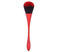 Loose Powder Brush Blush Brush Nail Dust Brush Soft Hair Portable Multifunctional Makeup Brush For Home Travel ABS Synthetic Fiber Lightweight Compact (Red)
