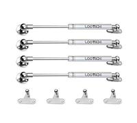 LOOTICH 120N Tutto Acciaio Ammortizzatore Braccetto Molla a Gas per Sollevare a Ribalta Le Ante dei Mobili Pistone Martinetto Pneumatico para Ante Mueble Cucina Armadio 4 Pezzi