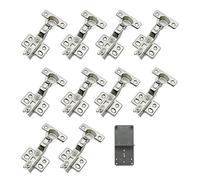 LOOTICH 90 Grado Battuta Interna Cerniere 26 mm con Ammortizzatore per Porte Soft Close Cerniera per Cucina Armadio Porta Ante Mobili Paracolpi 10 Pezzi