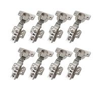 LOOTICH 95 Grado Battuta Esterna Forte Cerniere 40mm con Ammortizzatore per Porte Pesanti e Spesse Soft Close Cerniera per Cucina Armadio Porta Ante Mobili Paracolpi 8 Pezzi