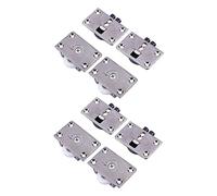 LOOTICH Nuova Versione Cuscinetti Rotelline Guardaroba Mobili Armadio Credenza Porta Scorrevole Puleggia Rulli Rullo Ruote del Diametro di 24mm Ante Scorrimento 4 Coppie