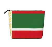 lootpe Bandiera della Repubblica Cecena Stampa Viaggio Trucco, Grande Capacità Borse Cosmetiche Per Le Donne, Borsa Cosmetica Portatile, Toiletry Bag