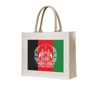 lootpe Borsa tote con stampa bandiera dell'Afghanistan, borsa regalo personalizzata, borsa da viaggio in tela da spiaggia, borse per la spesa, regalo per donne e mamme