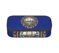 lootpe New Hampshire State Flag Stampa Grande Capacità Matita Sacchetto, Cancelleria Ufficio Organizzatore, Sacchetto Penna Portatile Per Ufficio