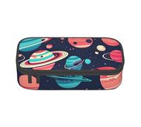 lootpe Spazio pianeti stampa grande capacità matita sacchetto, ufficio cancelleria organizer, penna borsa portatile per ufficio