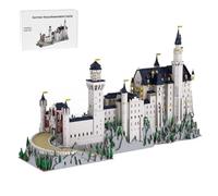 LootPop Castello medievale Mocsage 1/350 in scala tedesca Castello Neuschwanstein Architettura blocchi di costruzione modello di blocco riproducibile (13028 pezzi)