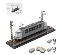 LootPop Kit elettrico per modellini BR103 Elektrolok, set da collezione Premium in grigio/bianco (versione dinamica con regolazione della velocità/2601 pezzi)