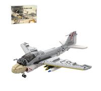 LootPop MOC-130722 A-6E Intruder - Set di mattoncini da costruzione in scala 1/35, display desktop e modello da collezione (1570 pezzi)