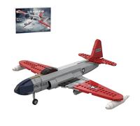 LootPop MOC-214330 - Set di mattoncini da costruzione P-80 Shooting Fighter in scala 1/35, display desktop e modello da collezione, regalo per adulti (467 pezzi)