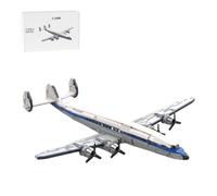 LootPop MOC-226521 L-1049 - Set di mattoncini militari, modello Super Constellation (versione militare) in blu, regalo per adulti, 1732 pezzi