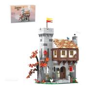 LootPop MOC medievale, MOC-221881, set di mattoncini modulari per l'architettura medievale, vintage, collezione e decorazione di modelli per adulti (867)