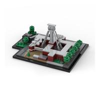 LootPop Morsetto Architecture MOC-181258 Museo Mining Tedesco Modello Architettonico Storico DIY Kit Adulti e Giovani, 588 Pezzi