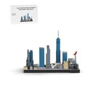 LootPop Nuovo set di mattoncini da costruzione World Trade Center, MOC-221106 New York, serie di punti di riferimento modulari, modello fai da te e regalo per adulti (1871 pezzi)