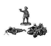LootPop Seconda Guerra Mondiale, soldato in metallo, modello militare, set da collezione (3 pezzi)