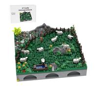 LootPop Set di mattoncini da costruzione castello medievale, MOC-207807 A7 Castello di Hohengeroldseck - paesaggio, pecora e capra pascolo per MOC-207737 Castello Hohengeroldseck (871 pezzi)