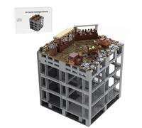 LootPop Set di mattoncini da costruzione castello medievale, MOC-208000 D4 Burg Hohengeroldseck - Stand di mercato nel Burghof Set per MOC-207737 Burg Hohengeroldseck (1279 pezzi)
