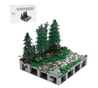 LootPop Set di mattoncini da costruzione castello medievale, MOC-208076 C11 Castello di Hohengeroldseck - sentiero attraverso la rovina della foresta, per MOC-207737 Castello Hohengeroldseck (1525