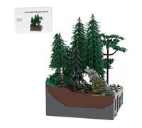 LootPop Set di mattoncini da costruzione castello medievale, MOC-208090 D12 Castello Hohengeroldseck - Rovine nella foresta per MOC-207737 Castello Hohengeroldseck (3608 pezzi)