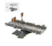LootPop Set di mattoncini da costruzione castello medievale, MOC-208146, edificio 10 castello Hohengeroldseck - Ponte caduto Set di mattoncini per MOC-207737 Castello Hohengeroldseck (1746 pezzi)