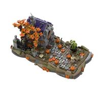 LootPop Set di mattoncini da costruzione medievali per Halloween, 812 pezzi | Spaventosa casa delle streghe modello MOC, finemente dettagliata, perfetta come decorazione di Halloween e come regalo.