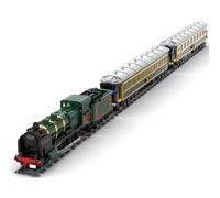 LootPop Set di mattoncini da costruzione per treno e binario, l'orient-Express del set di mattoncini CIWL Trian, modello ferroviario compatibile per adulti e amanti (versione statica/3455 pezzi