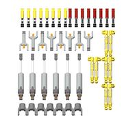 LootPop Tecnologia Ricambi Set - Ammortizzatori aste di spinta 44 pezzi - Compatibile con mattoncini standard - Colori casuali Imballaggio sacchetto