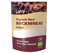 LOOV Farina di grano saraceno non trattato, 1 kg, farina senza glutine, non trattata termicamente, tutti i nutrienti preservati, sapore di nocciola, coltivazione biologica in clima nordico, non-OGM