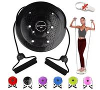 Loovey Vita Twister, scultore vita incantevole, scultore vita, 25,4 cm, scultore twister con fasce per braccia e maniglie, per esercizi di gambe, glutei e fianchi (nero)